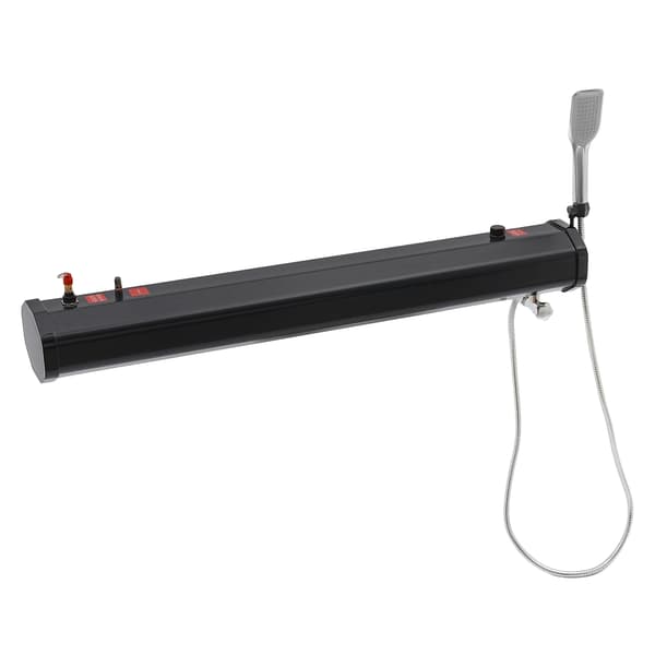 Bärbar Vattentank, Takräckesmontering, Högtrycksduschsystem, Svart, 18L,Svart