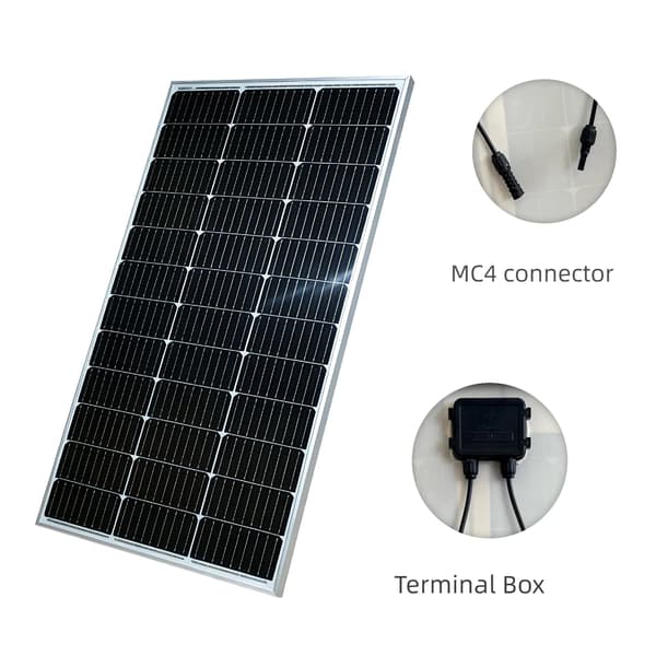 Solpanel, Høj Effektivitet, Nem Installation,GLASS-120W-2PCS
