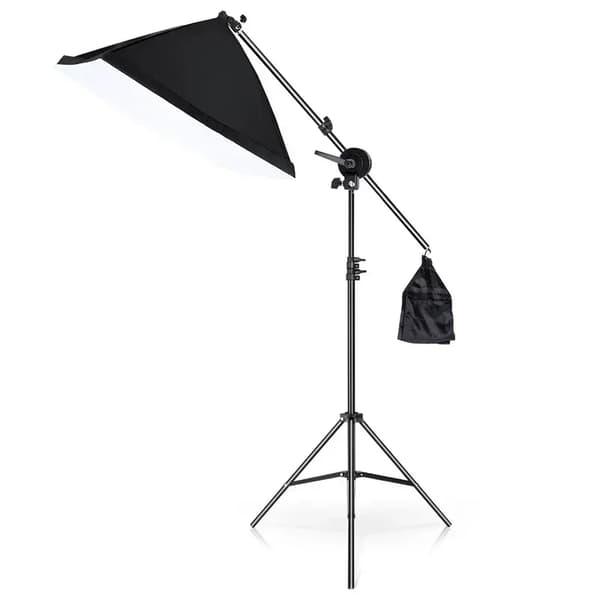 Boom Arm, Robust Tripod Stativ, Alsidig Lysstøtte,Arm Stativ blød boks