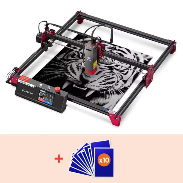 CNC Laserskärare, 10W Effekt, WiFi Anslutning,ALDKMK2-10BD SET5