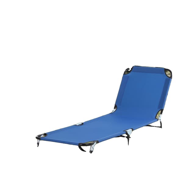 Lounge stol, justerbar design, bärbar hopfällbar, blå