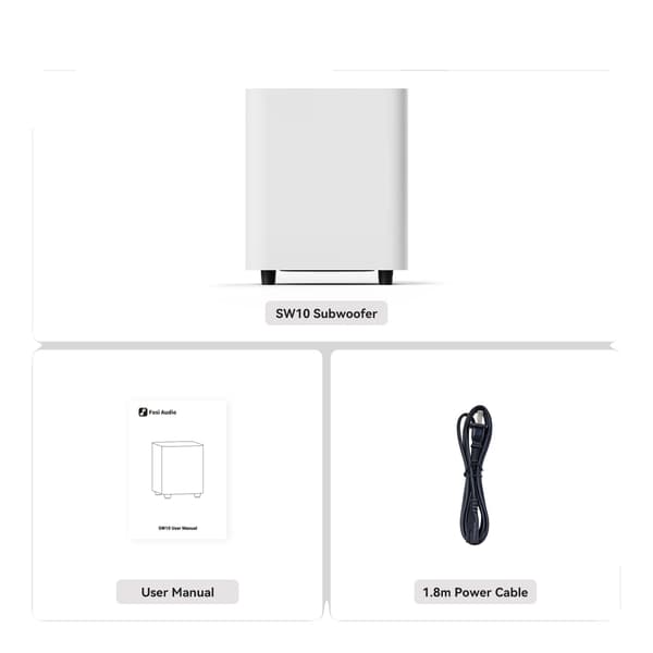 Subwoofer, Kraftig Bas, Kompakt Design,SW10