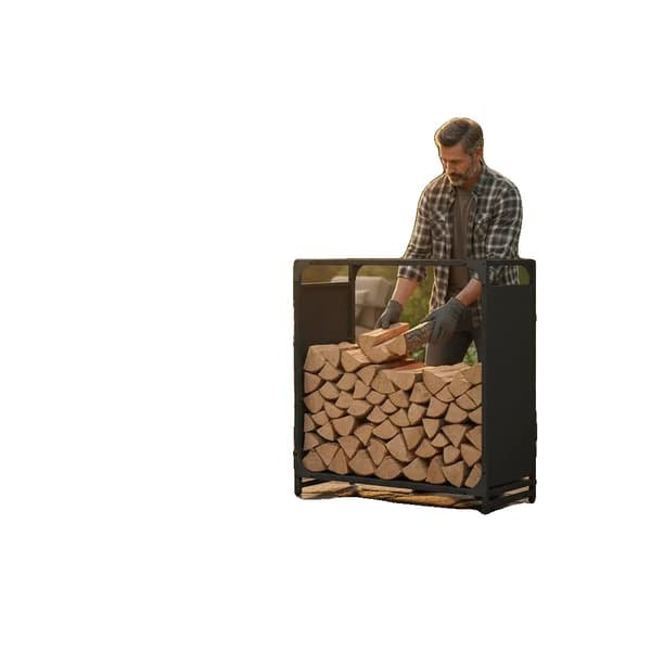 Brændstofstativ, Holdbart Stål, Optimal Luftcirkulation,60 x 28 x 65 cm