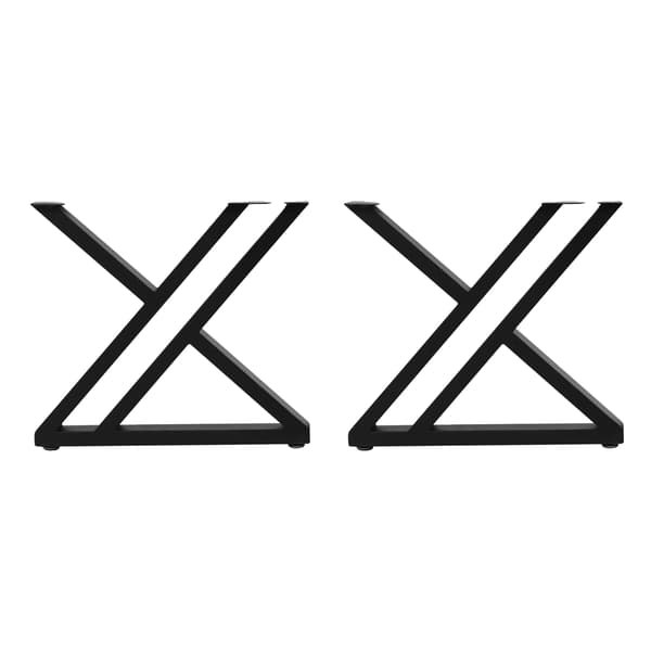 Bordben, X-formad design, hög lastkapacitet,svart