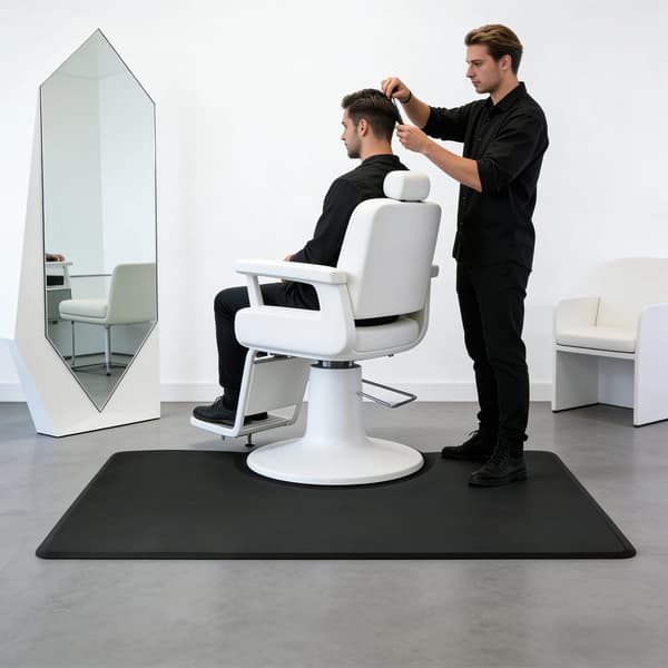 Frisörstolsmatta, Modern Design, Antitrötthetsfunktioner,svart
