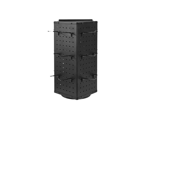 Display Stativ, Rotationsdesign, 24 Krog Inkluderet,Sort