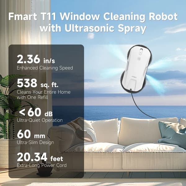 Fönsterputsrobot, ultrafin spray, kompakt design,Ja, T11, EU