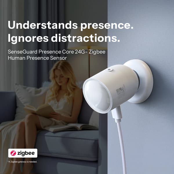 Zigbee Närvarosensor, Avancerad Radardetektering, Smarta Hemkompatibilitet,SNZB-06P24