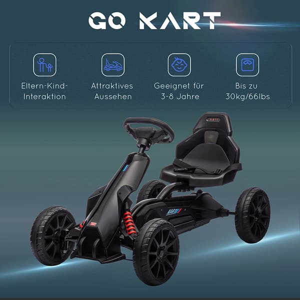 Go Kart, Justerbart Säte, Förbättrar Kontroll,svart