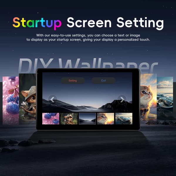 Bilmonitor, Trådlös CarPlay, Pekskärm,Carpaly Skärm