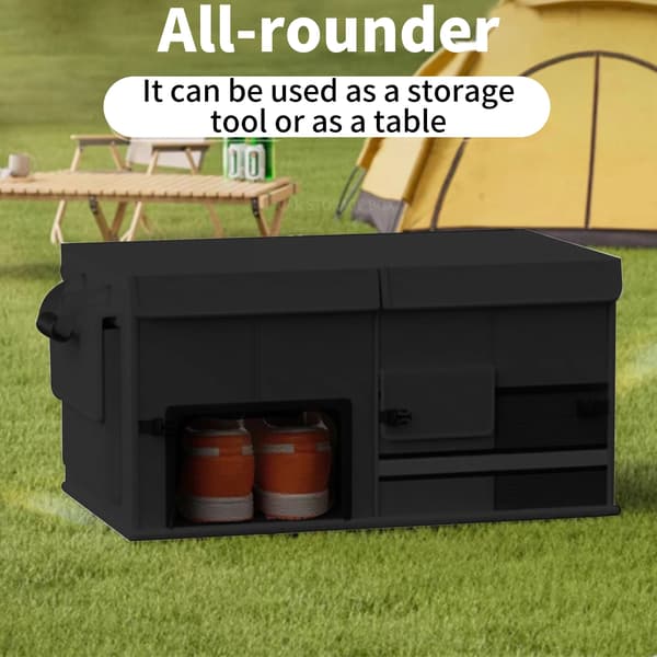 Bilopbevaringsboks, Vandtæt Materiale, Multi-Compartment Design,60L