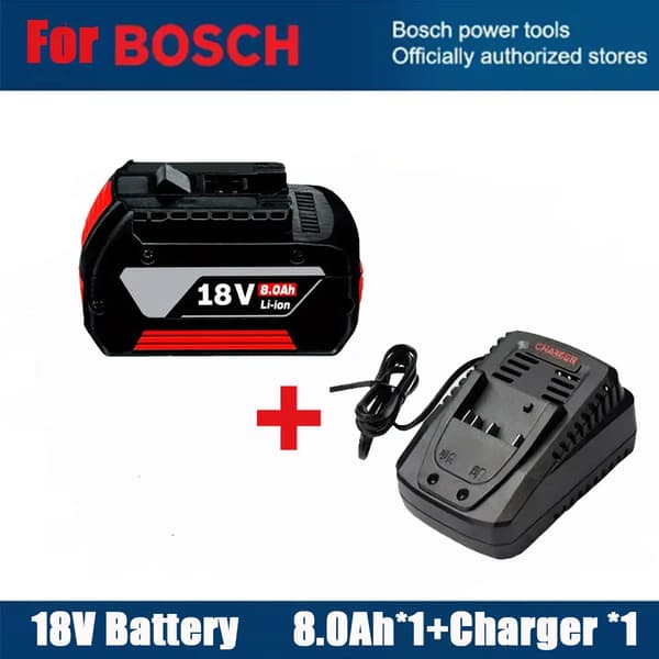 Batteri, 18V, 8.0Ah kapacitet,8.0AHX1-laderX1