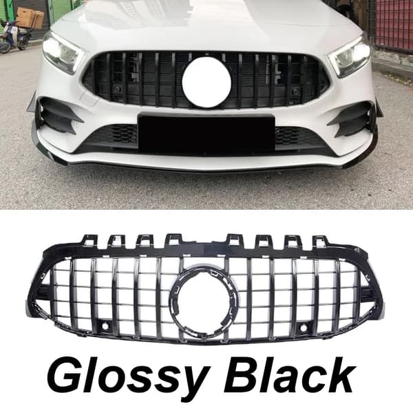 Front Bumper Gitter, GT Stil Design, Direkte Erstatning Pasform,Sort