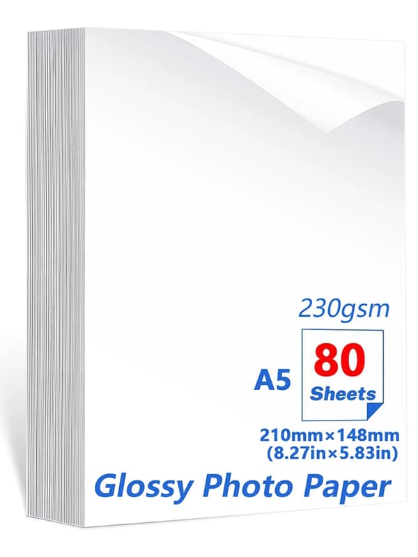 Fotopapir, Vandtæt, Blank Finish,A5-b, 80ark