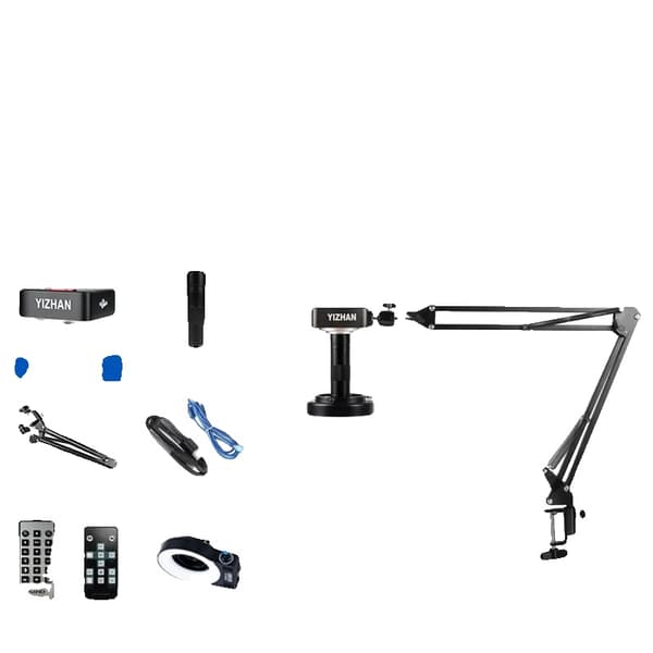 Digital Mikroskop, 1-150x Zoom, HDMI og USB-forbindelse,Sæt A  60MP 4K 4011