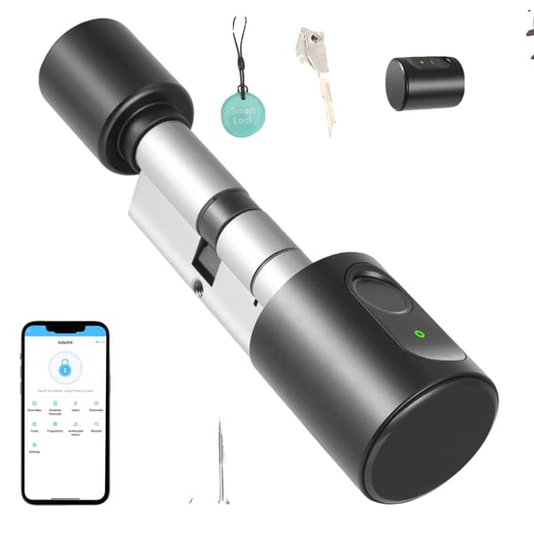 Elektroniskt dörrlås, Fingeravtrycksåtkomst, Bluetooth-kontroll,A