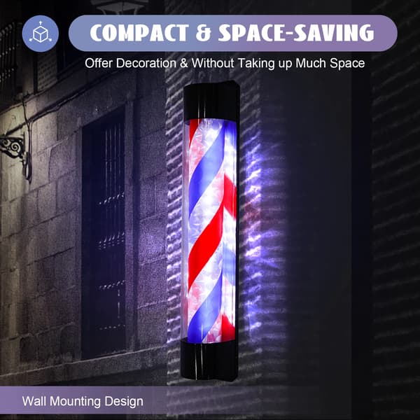 Barber Rotating Light, 90*13*13 cm, 20W, 220V, LED Patch Lampe, 24-30 LM