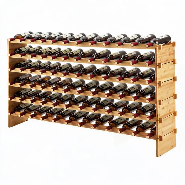 Vinkøler, Plads til op til 72 flasker, Multi-niveau design,114x28x74 cm