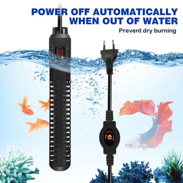 Akvariumvärmare, Digital Styrenhet, 500W Effekt, EU 220V