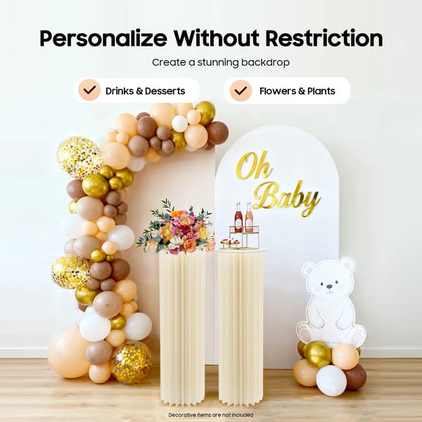Blomsterställ, Modern Design, Hög Lastkapacitet,Mjölkvit
