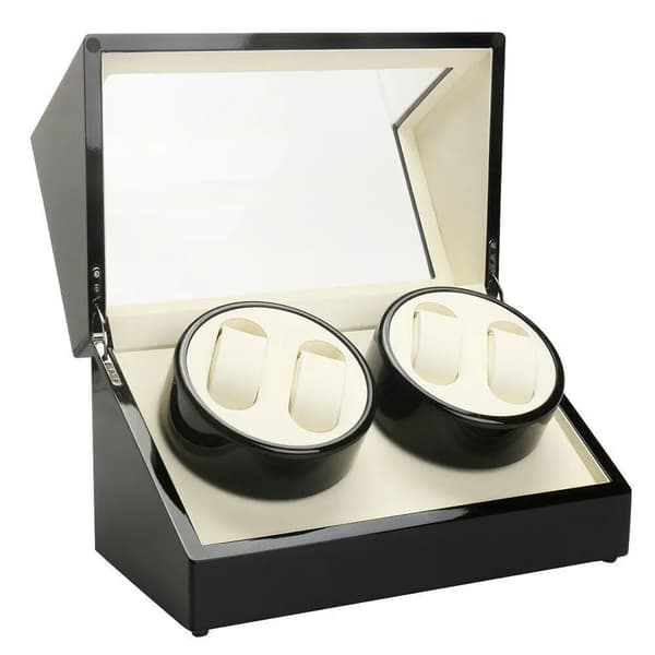 Ur-vindue, holder 4 ure, moderne design,sort