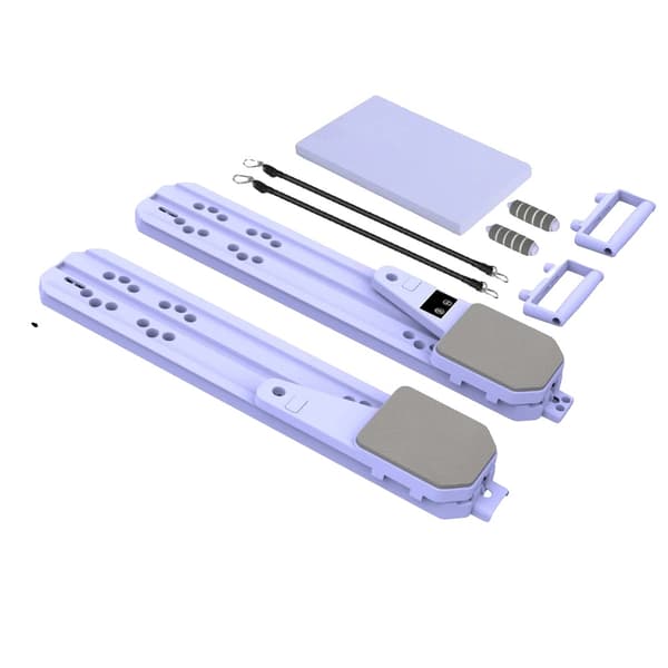 Pilatesbräda, 8-i-1 Funktionell Design, Justerbar Bredd,LILA