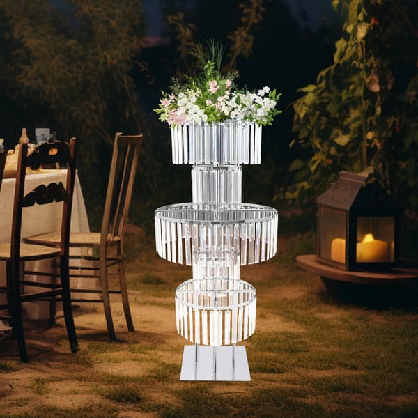Blomsterstand, 5-lags design, holdbare materialer,Sølv