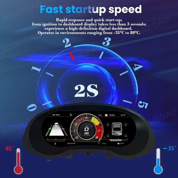 Digitalt Dashboard Instrument Cluster, 12,3 Tommer, Trådløs CarPlay/Android Auto,AUDI Q3