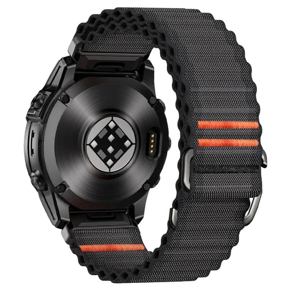 Urrem, Nylonmateriale, Kompatibel med Garmin-ure,b-Sort-a, QuickFit 22mm-c