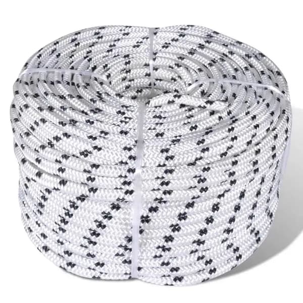 Båtlina, Polyester Material, 50 M Längd, 12 mm Diameter, Hög Draghållfasthet, Mångsidig Kompatibilitet