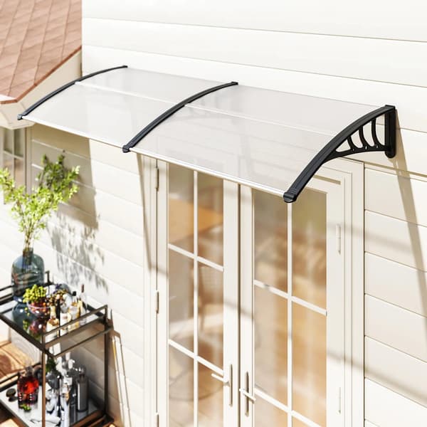 Dørmarkise, UV-resistent, vejrbestandig design,Klar, L