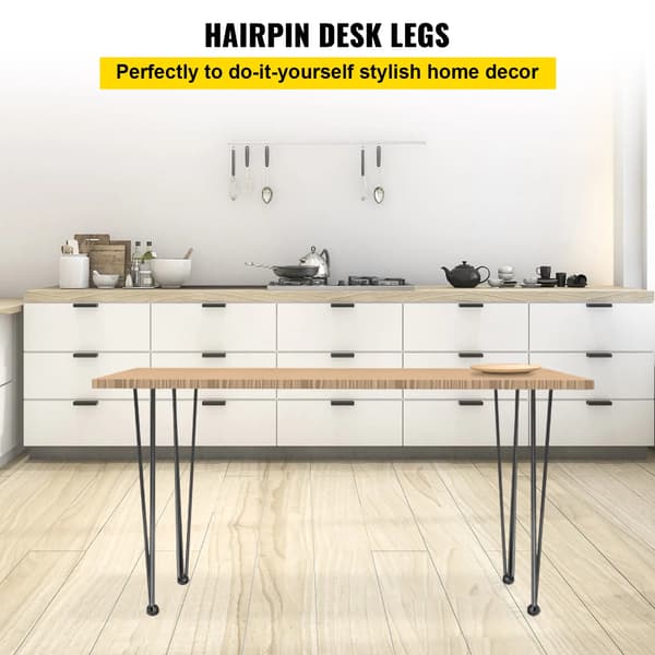 Bordben, Holdbart Kulstofstål, Moderne Hårnål Design,24 in
