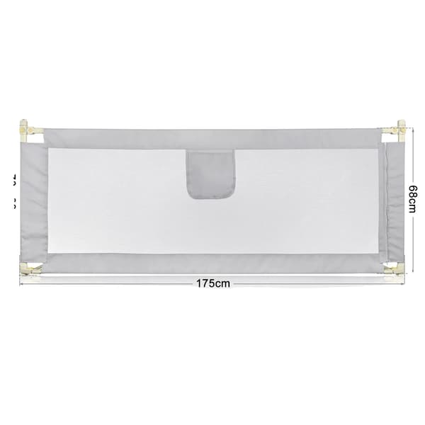 Sängbarriär, Justerbar Höjd, Säkerhetsfunktioner,180 cm