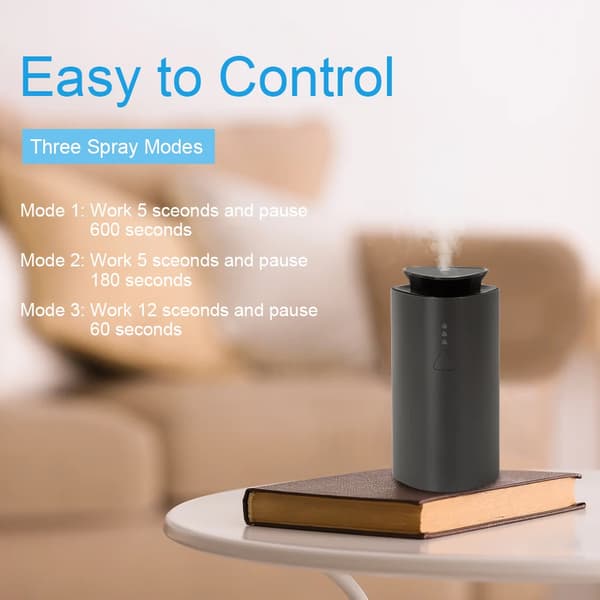 Aroma Diffuser, Dobbelt Tilstande, USB Opladning,Hjemmebiltilstand