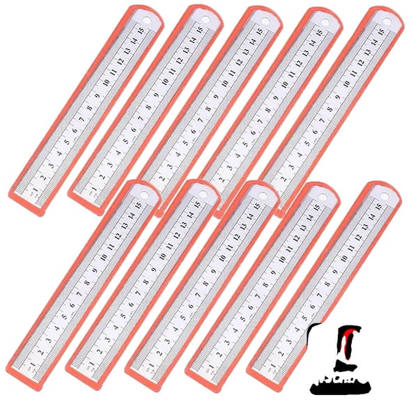 Rät linjal, rostfritt stål, precisionsmätverktyg,10pcs 15cm