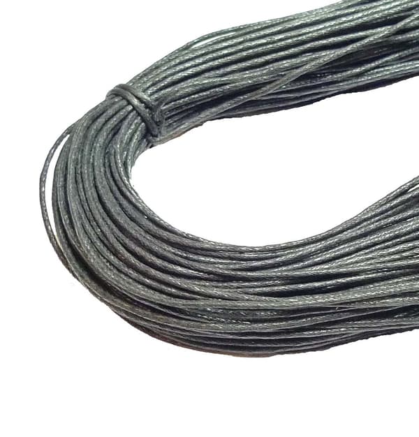 Svart cord 1,5mm 2 meter