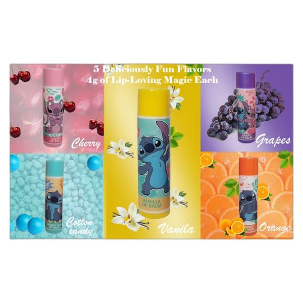 Disney Stitch Lip Balm 5pcs