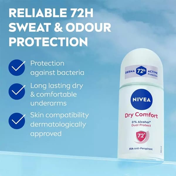 Nivea Dry Comfort Roll On 50ml
