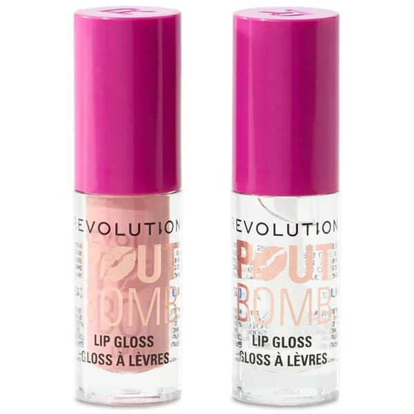 Makeup Revolution Pout Bomb Plumping Mini Lip Gloss Set